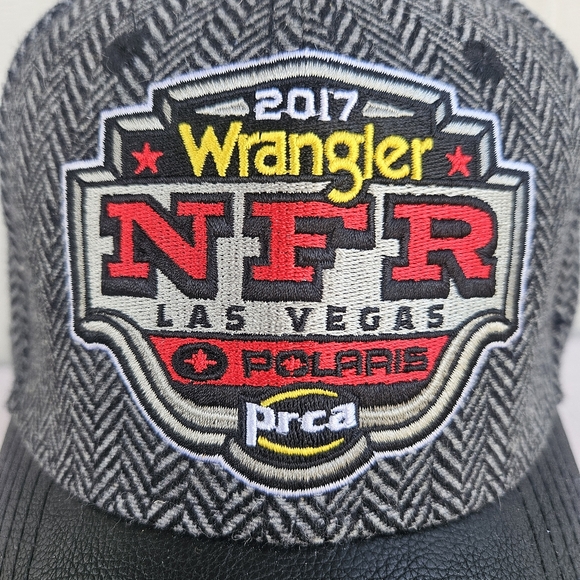 Wrangler NFR Las Vegas Limited Edition Baseball Cap 2017 Grey Wool Adjustable - Picture 6 of 9